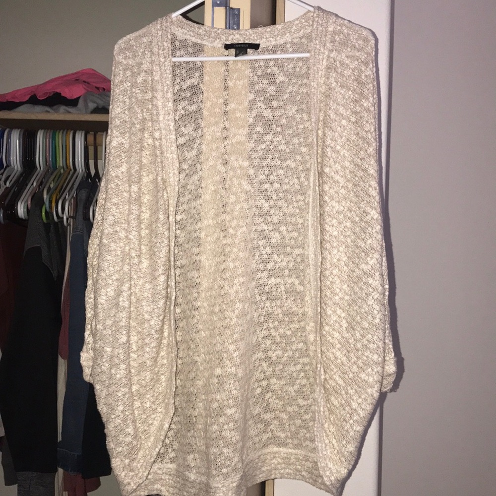 Cream cardigan
